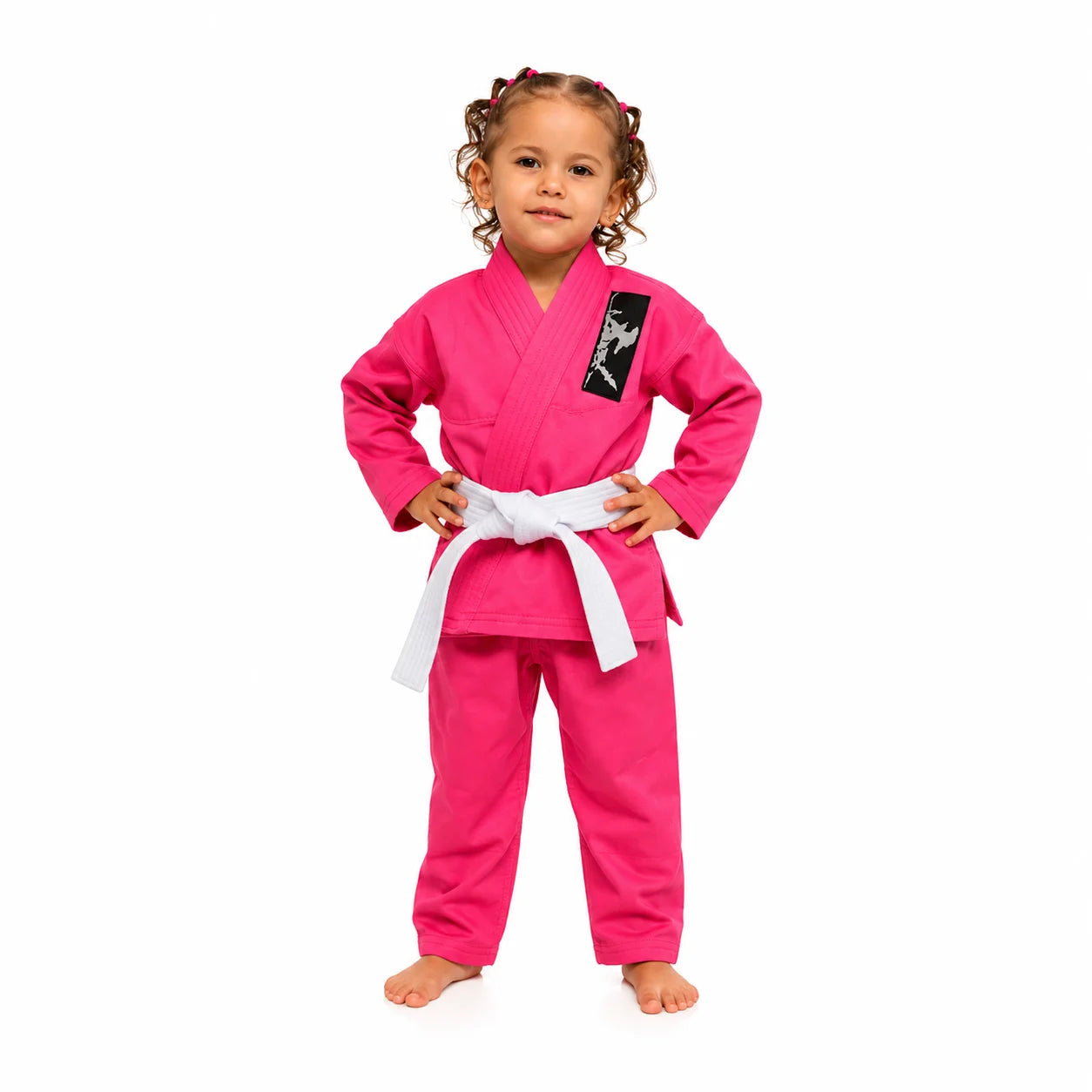 Kimono Infantil Jiu-Jitsu 100% Algodão com Faixa Branca