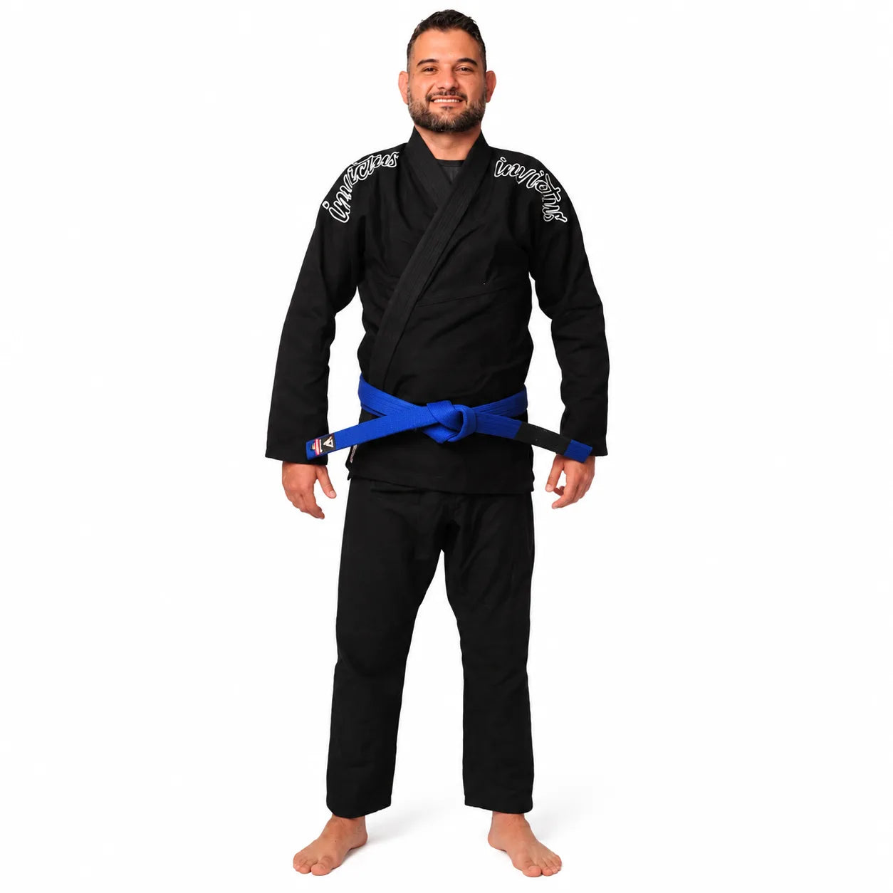 Kimono Jiu-Jitsu Masculino Invictus Preto | Alta Performance para Treino e Competição