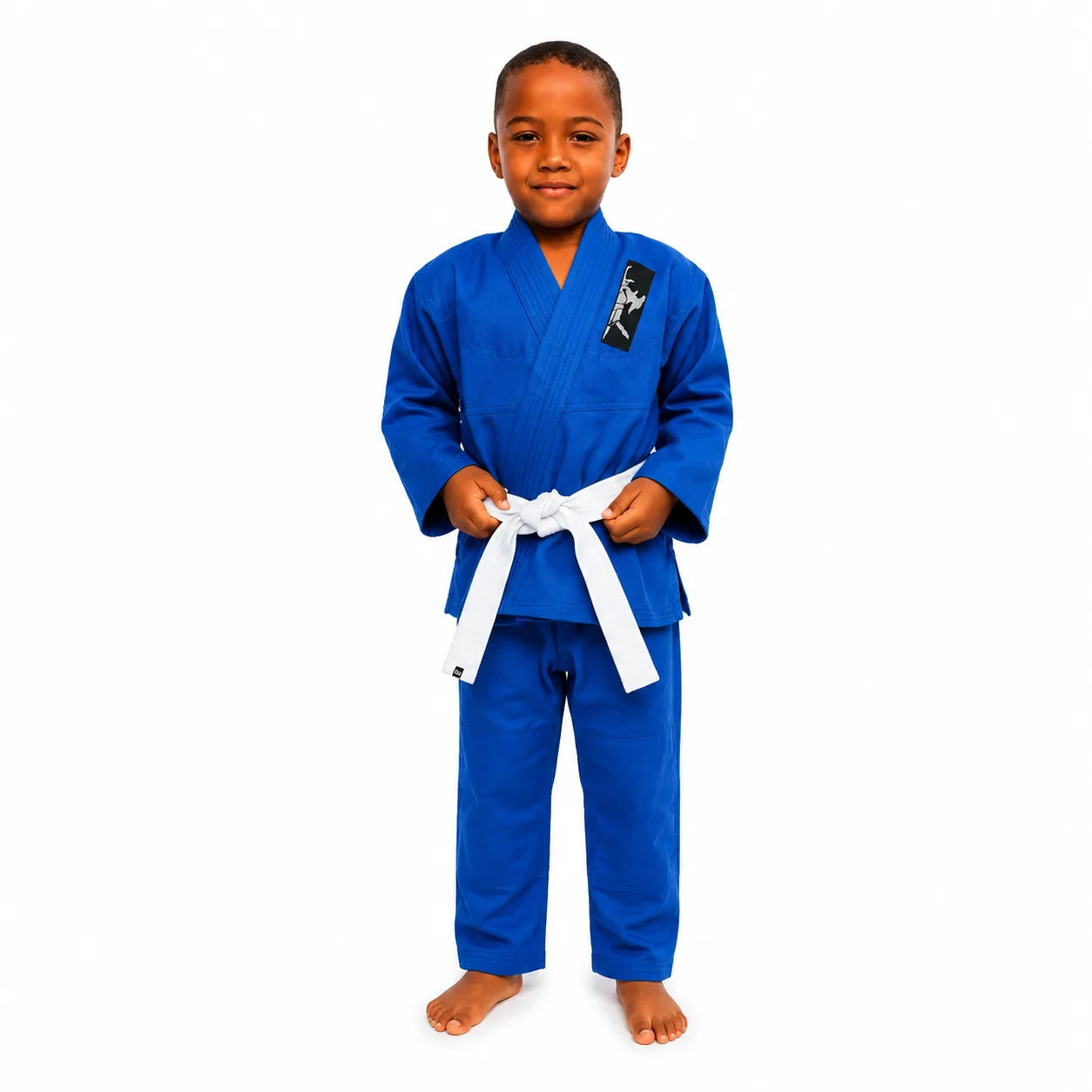 Kimono Infantil Jiu-Jitsu 100% Algodão com Faixa Branca