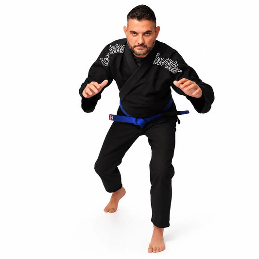 Kimono Jiu-Jitsu Masculino Invictus Preto | Alta Performance para Treino e Competição